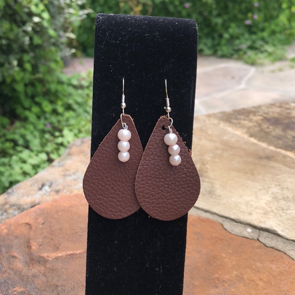 Brown Leather Drops